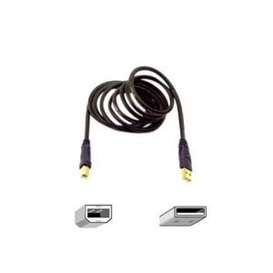 BELKIN PRO 6' / 1.8M USB 2 HI SPEED A/B PLUG 480 MBPS USB CABLE MOD # F3U133-06